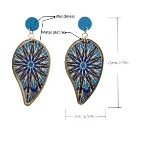 Retro Blue Bohemian Earrings