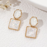 French ripple sequin earrings