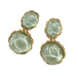 French ripple sequin earrings