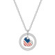 Stainless Steel Independence Day Love Necklace