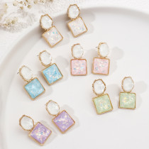 French ripple sequin earrings