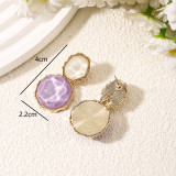 French ripple sequin earrings