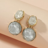 French ripple sequin earrings