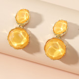French ripple sequin earrings