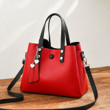 PU soft leather single shoulder crossbody large capacity handbag