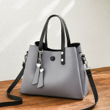 PU soft leather single shoulder crossbody large capacity handbag