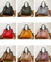 PU soft leather single shoulder crossbody large capacity handbag