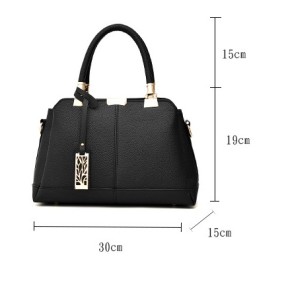 PU soft leather single shoulder crossbody large capacity handbag