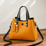 PU soft leather single shoulder crossbody large capacity handbag