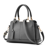 PU soft leather single shoulder crossbody large capacity handbag
