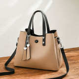 PU soft leather single shoulder crossbody large capacity handbag