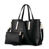 One shoulder crossbody handbag, fashionable and elegant women's bag two-piece set