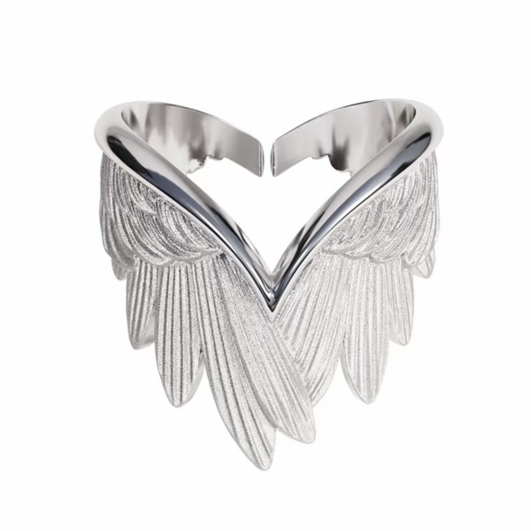 Creative Angel Wings Adjustable Opening Ring