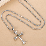 Eye of God Cross Pendant Hip Hop Necklace