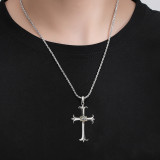 Eye of God Cross Pendant Hip Hop Necklace