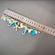 Hawaiian Vacation Trendy Beach Ocean Bohemian Starfish Shell Hippocampus Bracelet