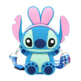 Interstellar Baby Change Bag Cute Cartoon Portable Small Wallet Stitch Earphone Bag Pendant Silicone Zero Wallet