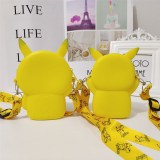 Children's Bag Pikachu Zero Wallet Pok é mon Cute Cartoon One Shoulder Zero Wallet Silicone