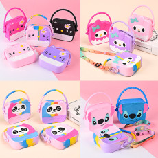 Cartoon Zero Wallet Silicone Pinching Joy Crossbody Bag Decompression Toy Bag
