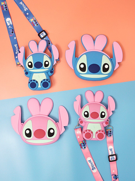 Interstellar Baby Change Bag Cute Cartoon Portable Small Wallet Stitch Earphone Bag Pendant Silicone Zero Wallet