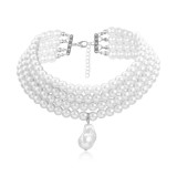 Fashionable pearl necklace