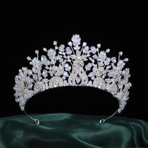 Alloy Crystal Crown Wedding Ball Party Bridal Crown
