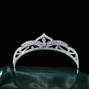 Alloy Crystal Crown Wedding Ball Party Bridal Crown