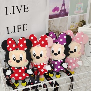 Children's Mini Bag Standing Minnie Mickey Shoulder Bag Children's Outgoing Change Storage Bag