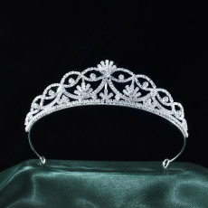 Alloy Crystal Crown Wedding Ball Party Bridal Crown