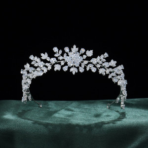 Alloy Crystal Crown Wedding Ball Party Bridal Crown