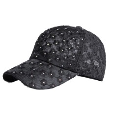 Diamond sun hat, summer face covering, sun protection, lace duckbill hat, hollowed out flower baseball cap