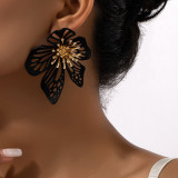 Alloy flower earrings