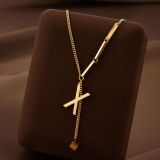 Valentine's Day Stainless Steel Love 26 Letter Drawable Necklace