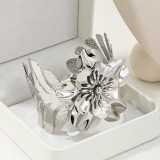 Metal Flower Leaf Bracelet