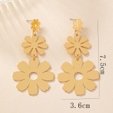 Alloy flower earrings