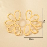 Alloy flower earrings