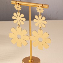 Alloy flower earrings