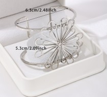 Alloy hollow flower bracelet