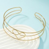 Metal Love Collar Necklace