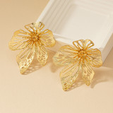 Alloy flower earrings