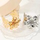 Metal Flower Leaf Bracelet