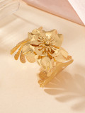 Metal Flower Leaf Bracelet