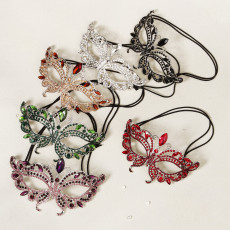 Ball party accessories, diamond studded masks, Halloween luxurious rhinestone bridal masks