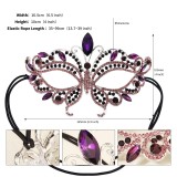 Ball party accessories, diamond studded masks, Halloween luxurious rhinestone bridal masks
