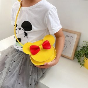 Children's bag bow shoulder bag coin purse Mickey Princess bag