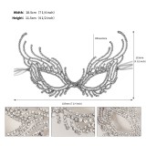 Ball party accessories, diamond studded masks, Halloween luxurious rhinestone bridal masks