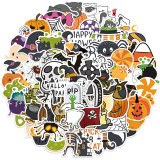100 Halloween graffiti stickers, personalized DIY decoration, computer luggage waterproof stickers