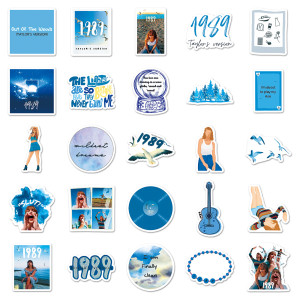 50 Taylor albums, 1989, personalized celebrity merchandise, DIY phone cases, luggage, creative waterproof stickers
