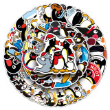 50 Pingu Animation Penguin Family Cartoon Animals Cute Waterproof Decoration Mobile Luggage Computer Waterproof Stickers