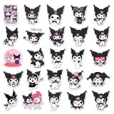 50 Anime Kuromi Cartoon Personalized DIY Graffiti Handbooks Luggage, Car Refrigerator Decoration Waterproof Stickers